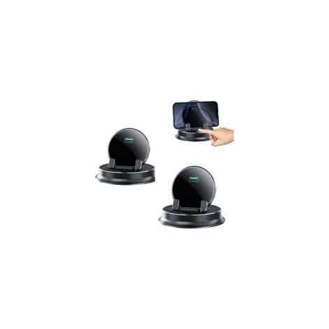 Support Téléphone Voiture - 2 pièces, Support Téléphone Voiture 360° Multifonctionnel - Tableau de Bord (1/5)