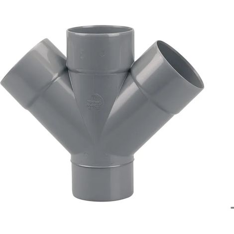 Accesorio doble socket PVC Wavin 3025815 resistente químico