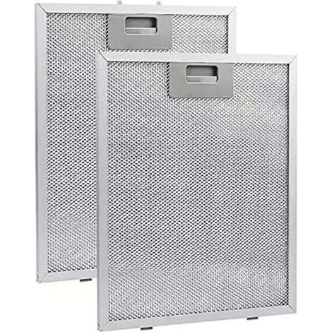 pair Filtre à graisse métallique pour hotte aspirante 320x260mm – Aluminium durable – Filtration efficace 5 couches – Compatible avec modèles standards (1/4)