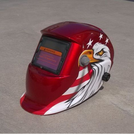ZOLGINAH Casque de Soudure Automatique - Masque de Soudure avec 2 Lentilles et 2 Capteurs de filtre à ombre réglables DIN9-13 pour le soudage à l'arc de MIG TIG MAG [Classe énergétique A+++] (1/5)