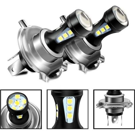 H7 LED fog light bulbs DC 12V 950lm Pure white 6000K LED daytime running light bulbs to replace H7 halogen bulbs (2 pieces) (1/4)