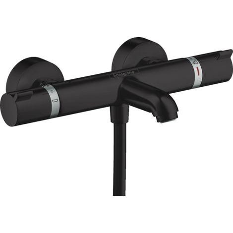 HANSGROHE Miscelatore termostatico per vasca/doccia Ecostat Comfort, nero opaco 13114670 (1/2)