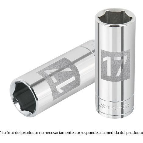 Llave vaso hexagonal larga, cuadro 3/8" - 10 mm