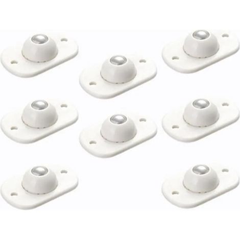 Roulettes Autocollantes - 8 Pièces - Pivotantes 360° - Pour Petits Meubles Et Rangements (1/4)