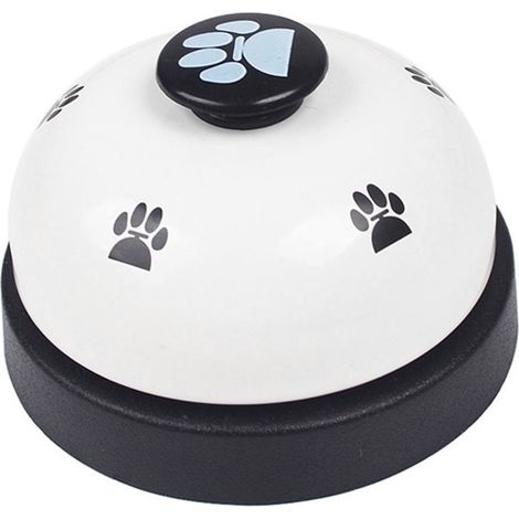 Cloche de dressage pour chien et chat, design empreinte de patte, son clair, diamètre 7,2 cm, pour éducation et communication (1/5)