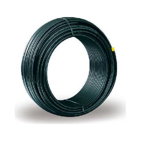 Alupex Tubo sanitario nudo - colore nero ø26 (prezzo a metro - minimo acquistabile 50 metri e multipli) 340030140