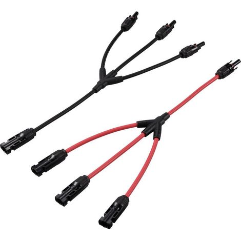 1x répartiteur y mâle solaire mâle vers 3x femelle + femelle vers 3x mâle TC-12195664 noir, rouge TRU COMPONENTS Contenu: 2 pc(s) V160983 (1/3)