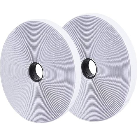 Bande Scratch Auto-Adhésive - 2CM x 500CM - Blanc - Fixation Solide - Pour Fournitures Bureau et Usage Domestiq (1/5)