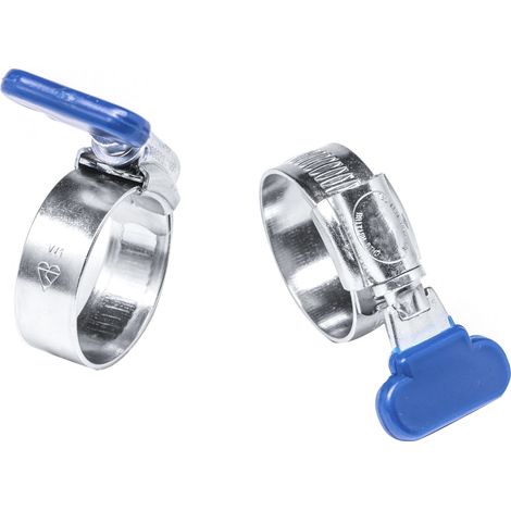 Rs Pro – Collier de serrage pour tuyau 30-40mm – Acier doux galvanisé – Molette – Sachet de 5 unités pour plomberie et irrigation