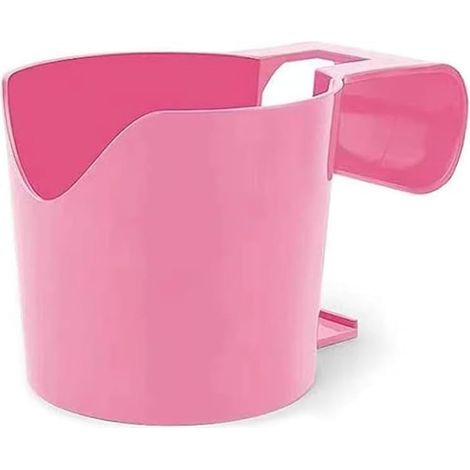 Poolside Porte-gobelet à suspendre pour bord de piscine – Plateau antidérapant pour canettes 9,5 x 9 x 15 cm (porte-gobelet rose) (1/5)