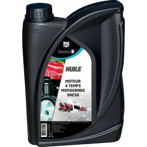 Huile 4 Temps - SAE30 - 2 L - Pour Moteurs Essence à Quatre Temps