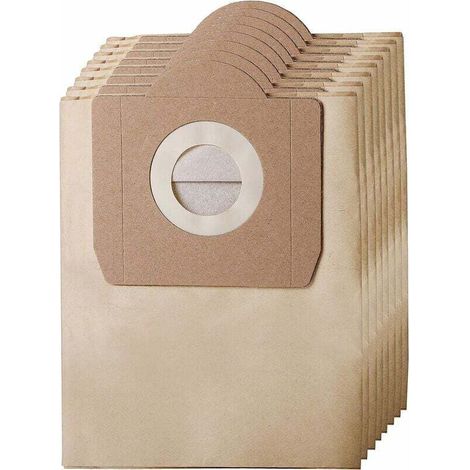 SABIR Sac Aspirateur pour Kärcher WD 3, Sachet Filtre Papier Multifonctions Eau et Poussières, (1/4)