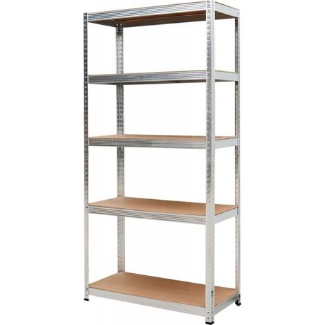 Awtools regał 5 półek 180x90x40 nośność 250kg / 5.0mm - wciskany szybki montaż