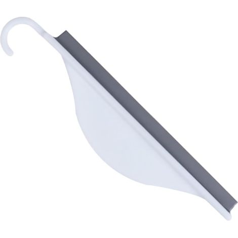 Raclette Outil Polyvalent en Silicone à Vitre Blanc pour Nettoyage Bruit pour Salle de Bain et Fenêtres (1/5)
