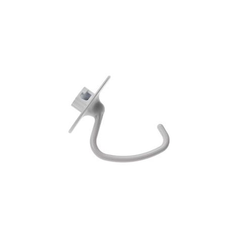 Crochet pétrisseur compatible avec KitchenAid Artisan 5KSM125ECU, 5KSM125EER, 5KSM150PSE robot culinaire - Pale, 14,5 x 12 cm, aluminium blanc (1/3)
