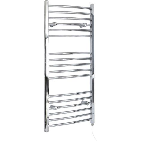 Hudson Reed Kent - Sèche-Serviettes Design Électrique Moderne Incurvé - Chromé  - 120 cm x 49.8 cm