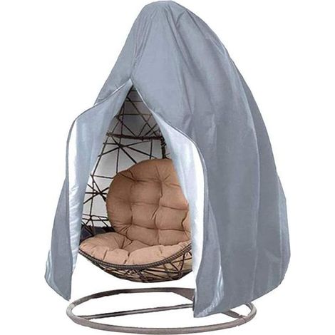 Housse de protection d'extérieur Salons jardin Patio Suspendus Oeuf Chaise CouVert 231200cm Gris (1/5)