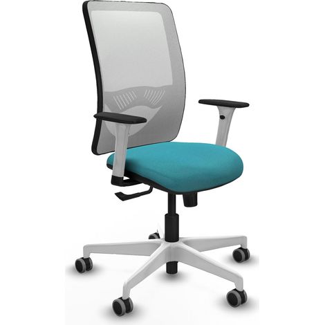 Chaise de bureau piqueras y crespo Zulema blanc roulettes 65 mm (1/2)