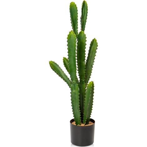 82 cm Plante Artificielle de Cactus Grande Plante Artificielle en Pot Décoration Euphorbia Accruensis Cactus pour la Maison, Le Jardin, Le Bureau, la décoration (1/5)