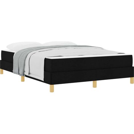 Maison Exclusive - Letto a molle con materasso Nero 160 x 200 cm Tessuto