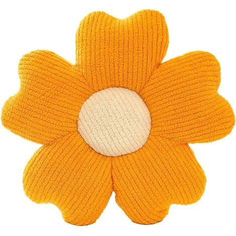 Coussin fleuri, Coussin en forme de fleur, Coussin de sol fleuri, D-- (1/5)