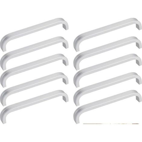 10 maniglie per mobili, maniglie universali per ante di cucine, maniglie per cassetti in alluminio, maniglie per porte esterne con 20 viti per ante di mobili da cucina e armadi.