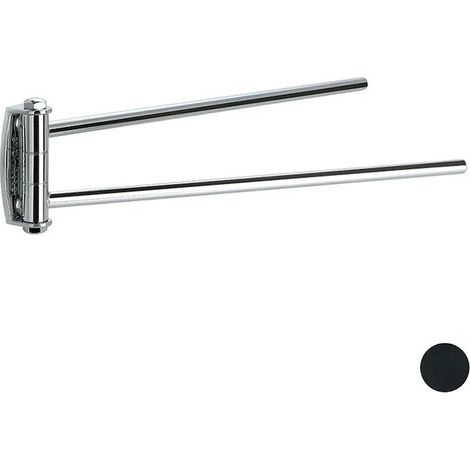STILHAUS Asta Portasalviette A Snodo Da Muro Hashi Nero Opaco