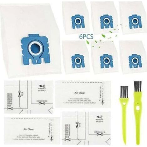 6er-Pack Beutel für Miele Hoover Staubsauger Classic C1, XU, Complete C2 C3, S227 S240, S270, S400, S400i, S600, S2, S5, S8 (6er-Pack) (1/5)