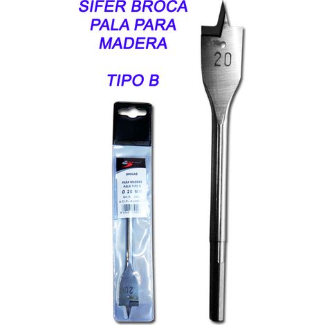 SIFER Broca de pala para Madera Tipo B 6