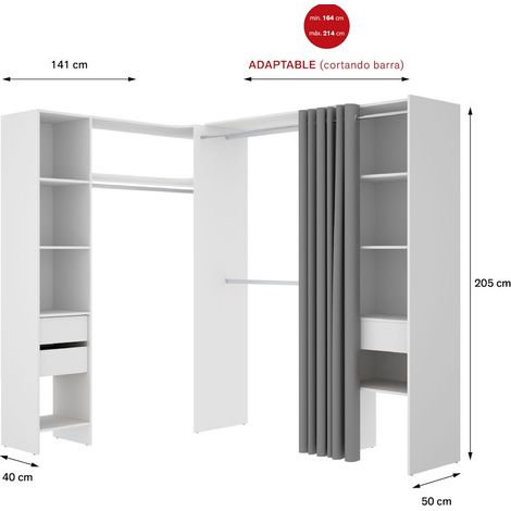 SUIT Armario Vestidor Rincon blanco (1/5)