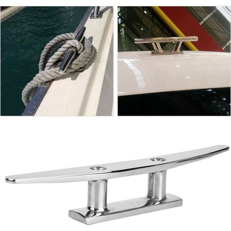 Pince de fond en acier inoxydable, finition polie, accessoire de bateau, pince de fond pour cordages de bateau (8 pouces) (1/5)