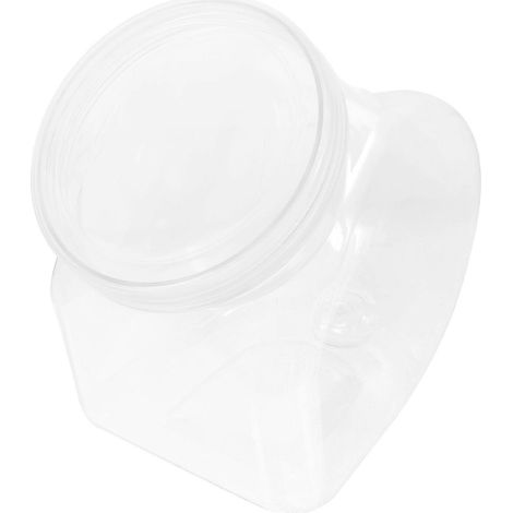 Contenant alimentaire transparent à large ouverture, idéal pour les buffets de collations, pour une utilisation intérieure et extérieure, 2000 ml, conception hermétique, 1 contenant par paquet. (1/5)