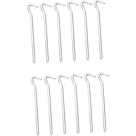 12 Pièces Piquets Accessoires de Camping pour Fixation de Tentes Cordes Résistants pour Activités Extérieures
