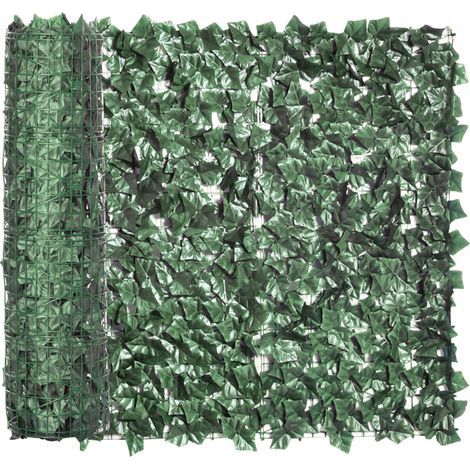AMXCNOY Haie artificielle de protection contre les UV, idéale pour le jardin, la terrasse ou la décoration murale. Vert foncé, 300 x 100 cm, facile d'entretien et résistante aux UV. (1/5)