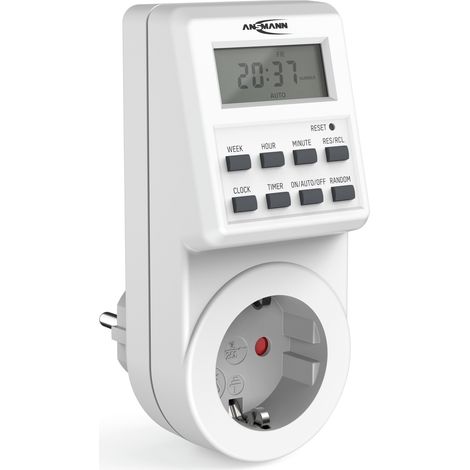 ANSMANN Zeitschaltuhr AES6 individuell programmierbar mit LCD-Display (1/5)