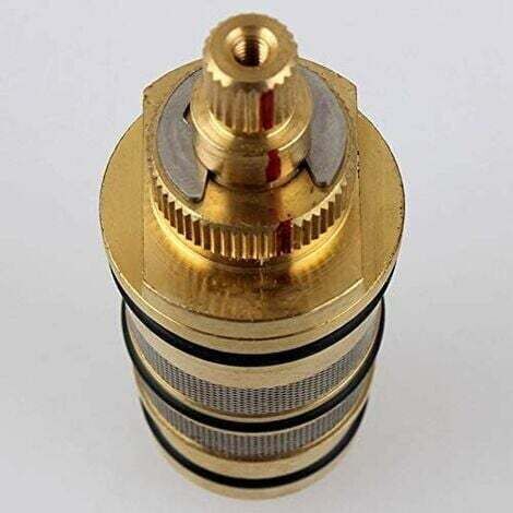 NALOOKAMIC Cartouche Thermostatique et PoignéE en Laiton pour le Bain Douche pour Mitigeur MéLangeur Barre de Douche Robinet MéLangeur Douche Cartouche MéLangeur