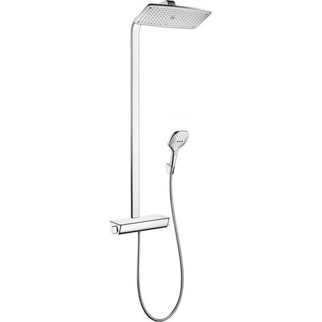 Hansgrohe Raindance Select E - Set doccia Showerpipe 360 con miscelatore termostatico, EcoSmart 9 l/min, cromato 27286000