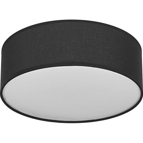 OSRAM Plafonnier ORBIS PARIS 300mm, noir, culot E27, peut être équipé d'une ampoule connectée, de haute qualité, design moderne, avec abat-jour en tissu, adapté à un usage intérieur, rond, IP20 (1/4)
