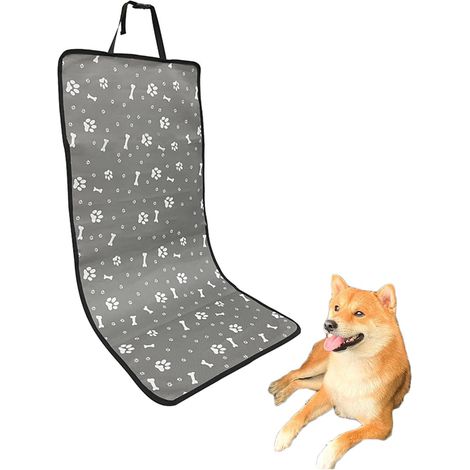 Housse Voiture Chien, Protection Chien Universelle, Housse de Siège Imperméable, Applicable Toute L'année, pour Tous Types de Véhicules(Gris) (1/5)