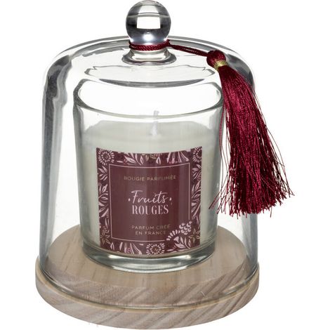 Bougie Parfumée Cloche "Loli" 130g Fruits Rouges (1/3)