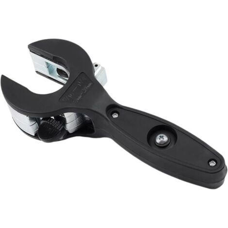 Noir Coupe-PVC à cliquet, coupe-tuyau en PVC - Outils de coupe de tuyaux portables Coupe-tuyau compact et rigide en PVC, 1/4 à 7/8 pouces