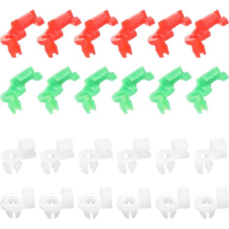 24PCS Clip de Retenue du Levier de Serrure de Porte de Voiture,Clips de Fixation Voiture, Clip de Serrure de Porte de Voiture,Convient pour une Tige de 2,0 à 3,5 mm et un Trou de 5,5 à 6,5 mm (1/5)