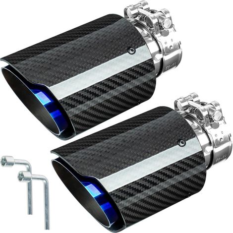 2 Pièces Embout Echappement 54mm, Sortie d'échappement Voiture (1/5)