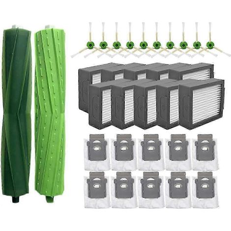 Compatible avec Romba J7+ / J7 / J9+ Brosse latérale à rouleaux, filtre HEPA, sac à poussière, aspirateur robot Spa-AquaForge (1/5)