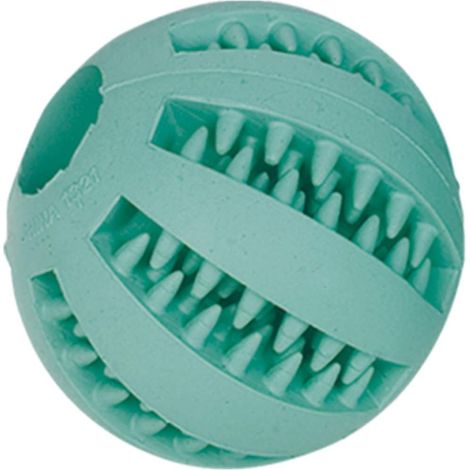 Nobby – Balle en caoutchouc plein pour chien, gamme DENTAL LINE – Turquoise, Ø 5 cm