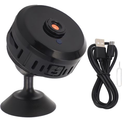 Caméra WiFi Mini 1080P avec vision nocturne, détection IA des formes humaines à 90°, caméra de sécurité sans fil intelligente. (1/5)