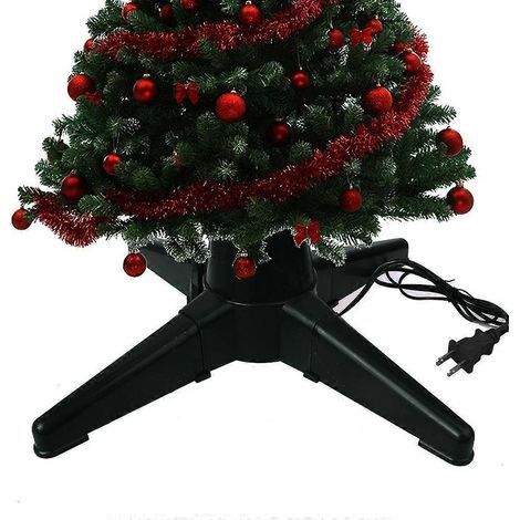 Pied de sapin de Noël artificiel robuste, rotatif électrique, universel, 50 cm (1/5)