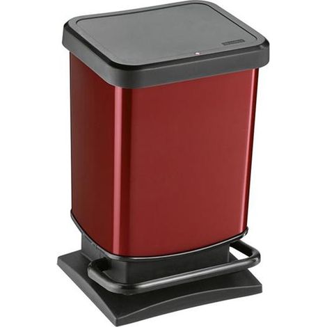 PATTUMIERA PASO CON PEDALE COLORE ROSSO CAPIENZA 20LT