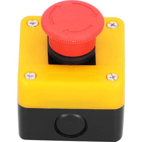 10A wasserdichter Not-Aus-Schalter 1NO 1NC roter Pilz-Aufzug-Notdruckschalter