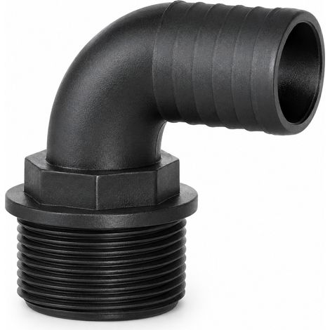 Racor Portamanguera Curvo 90º Rosca Macho 3/4" Ø 20 mm